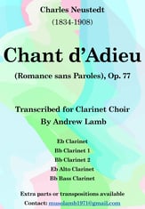 Chant a'Adieu (Romance sans Paroles), Op. 77 P.O.D cover